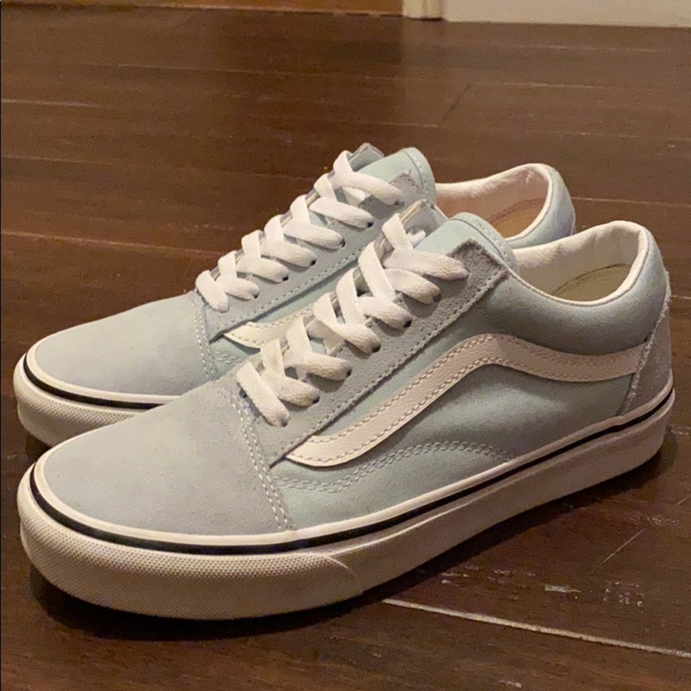 Unisex Vans old school skate shoe - Baby blue